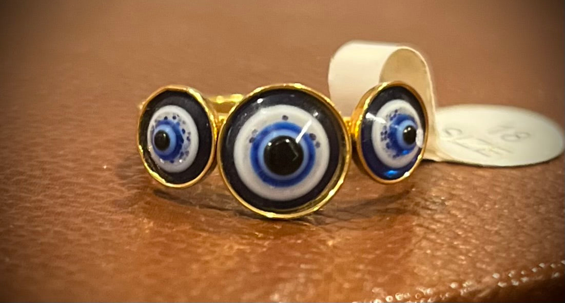 Gold Evil Eye Protection Ring