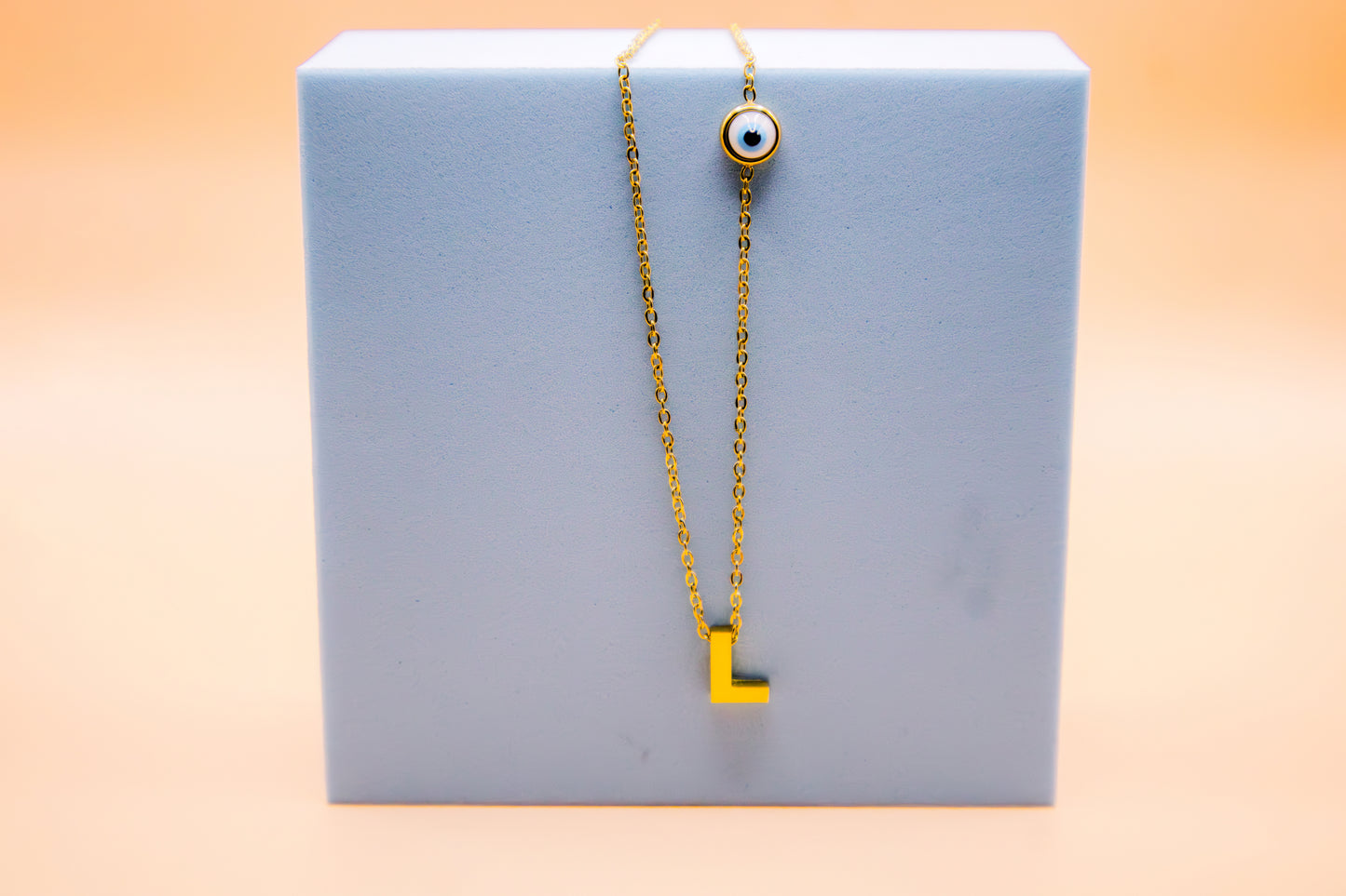 Dual Charm Evil Eye Necklace