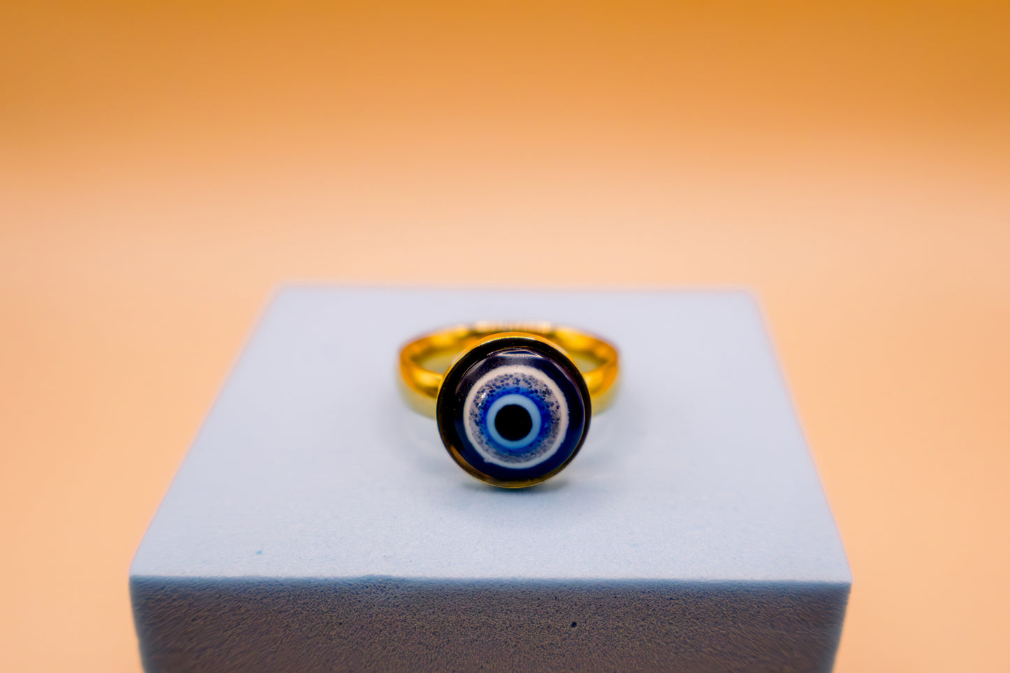 Gold Evil Eye Protection Ring