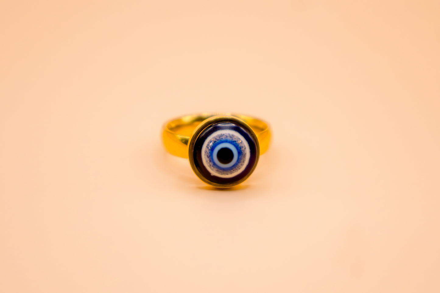 Gold Evil Eye Protection Ring