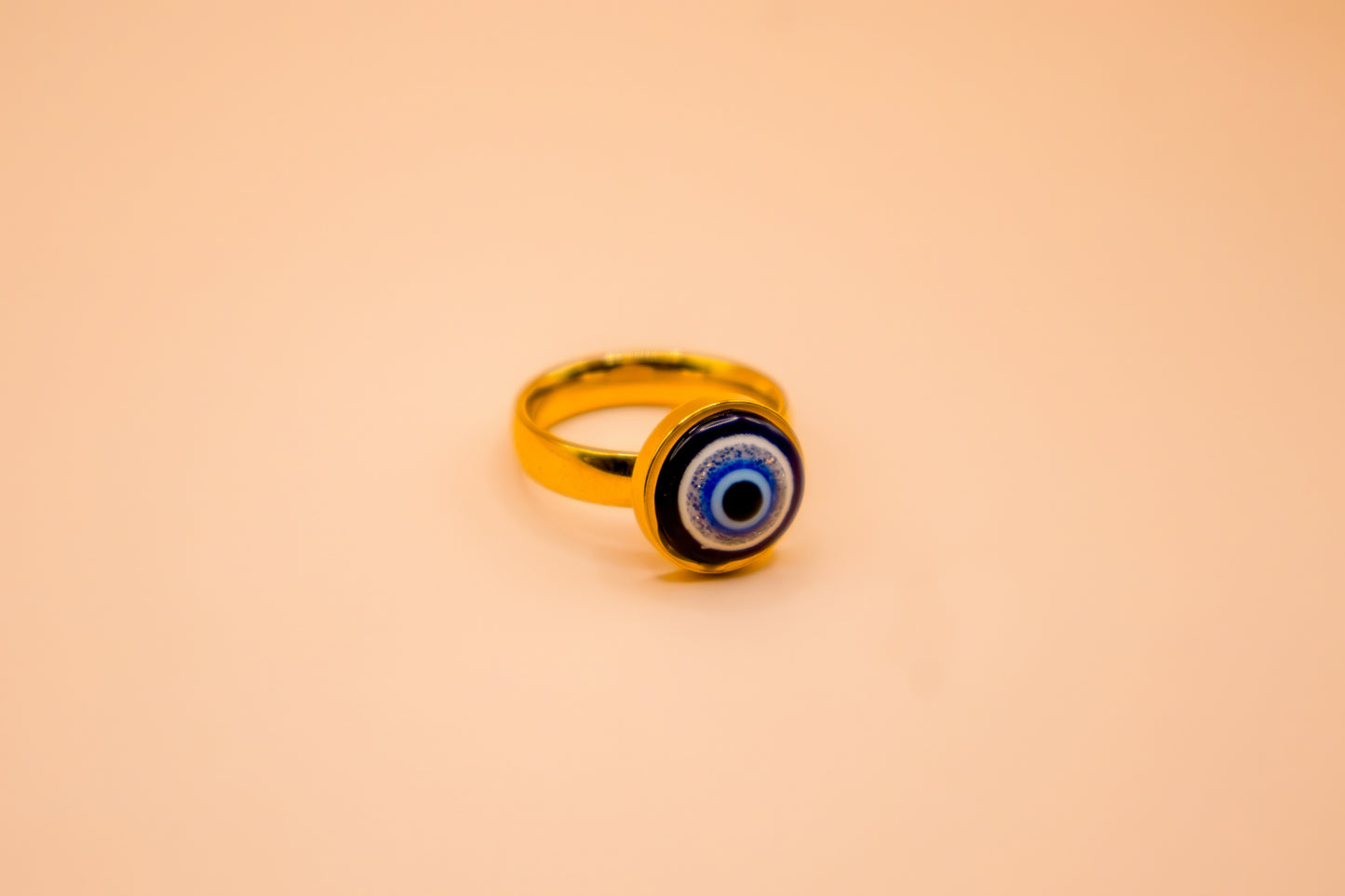 Gold Evil Eye Protection Ring