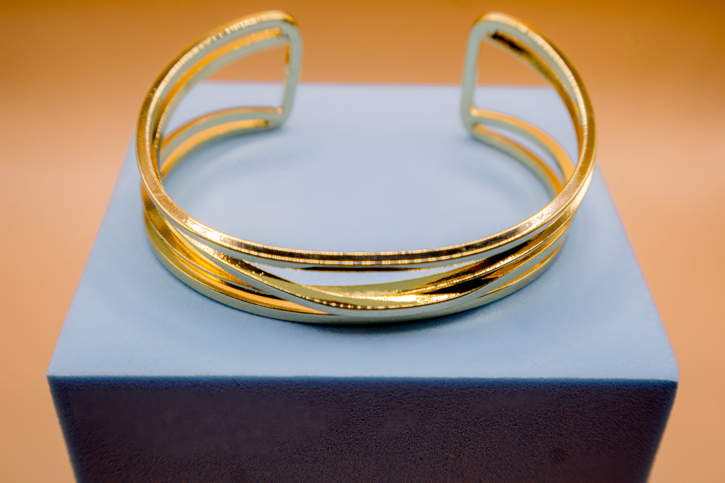 Gold Cartouche cufflink