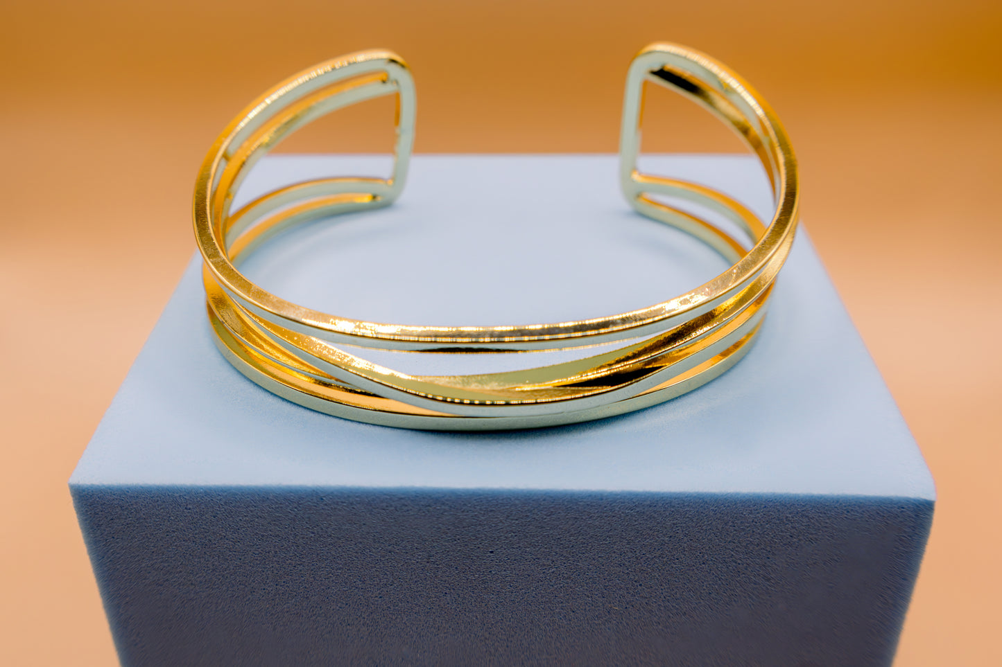 Gold Cartouche cufflink