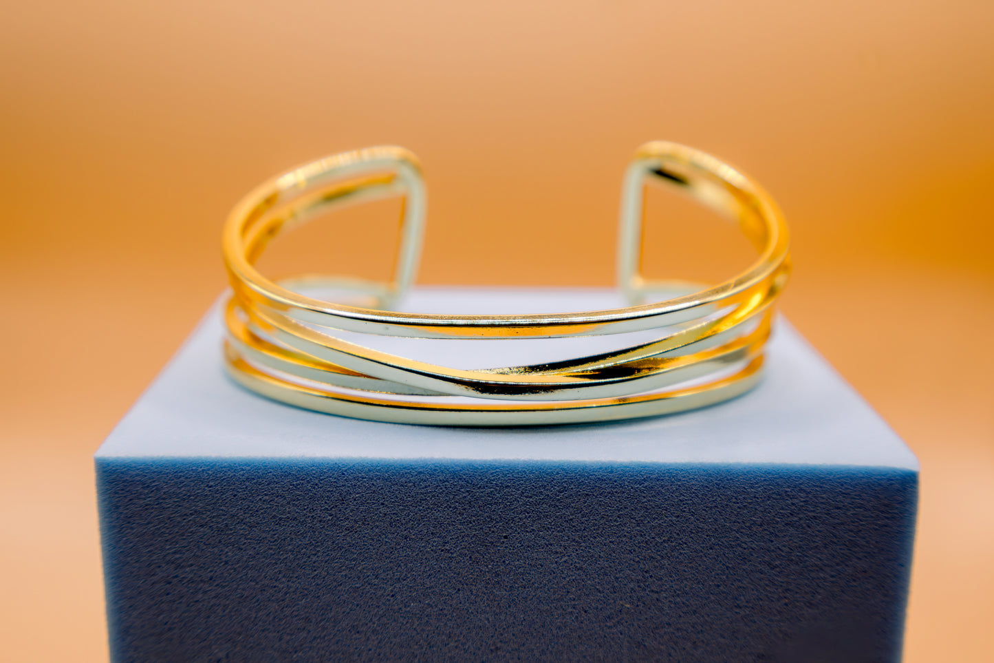Gold Cartouche cufflink