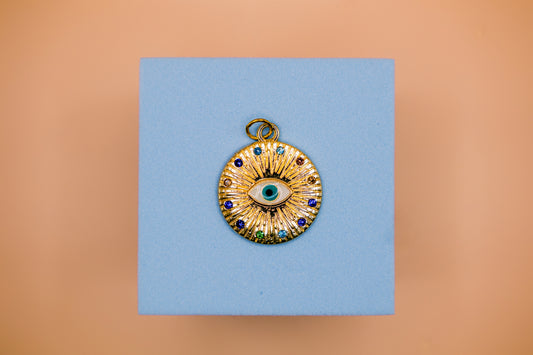 Radiant Evil Eye Necklace Pendant